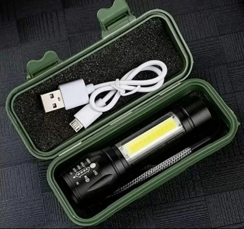 4000LM Waterproof Mini Flashlight Built in Battery USB Charging - Best-india-shop.com