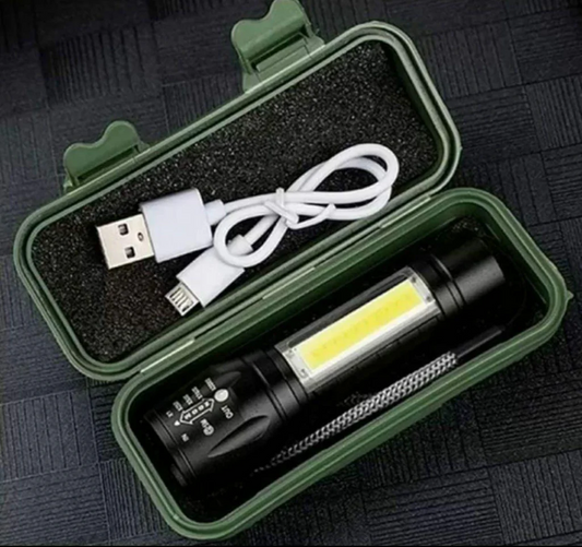 4000LM Waterproof Mini Flashlight Built in Battery USB Charging - Best-india-shop.com