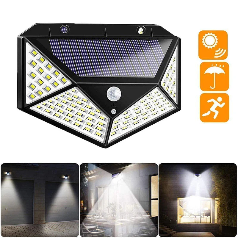 SOLAR MOTION SENSOR LIGHT FOR HOME AND GARDEN,OUTDOORS,BRIGHT SOLAR WIRELESS SECURITY MOTION SENSOR - Best-india-shop.com