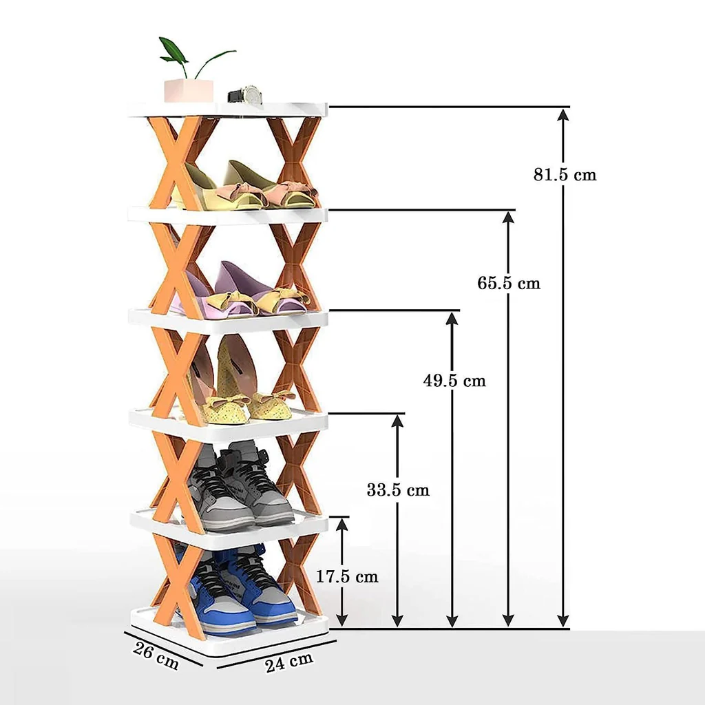 Smart Foldable Shoes Shelf 6 Tier Shoe Rack - Best-india-shop.com